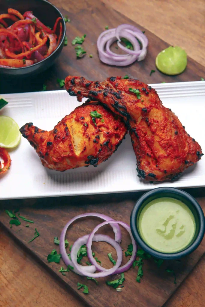 Fried Chicken Legpiece with chutney