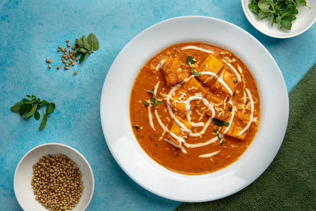 Shahi Paneer with background
